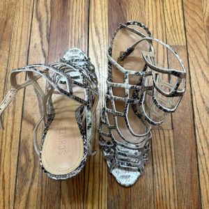 Schutz snakeskin heels